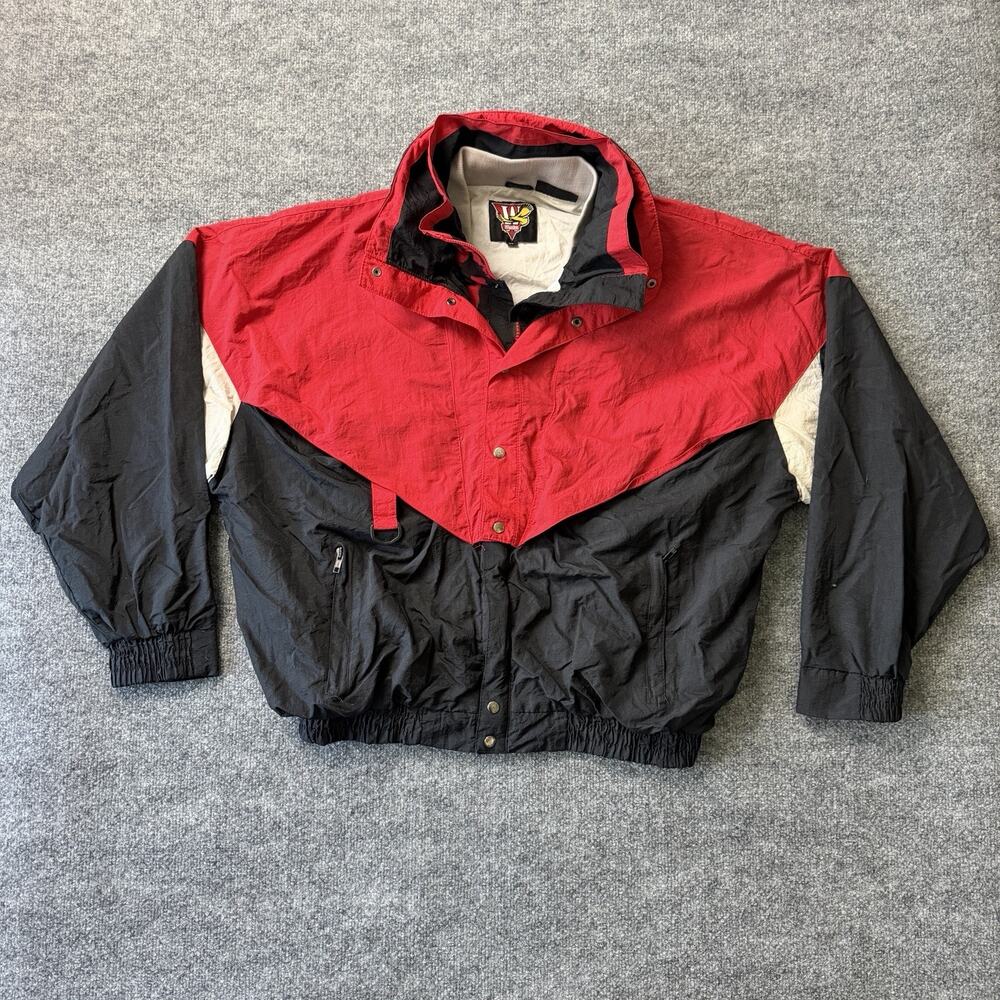 Winston Vintage 90s Colorblock Windbreaker Full Zip Lined Pockets Men’s XL